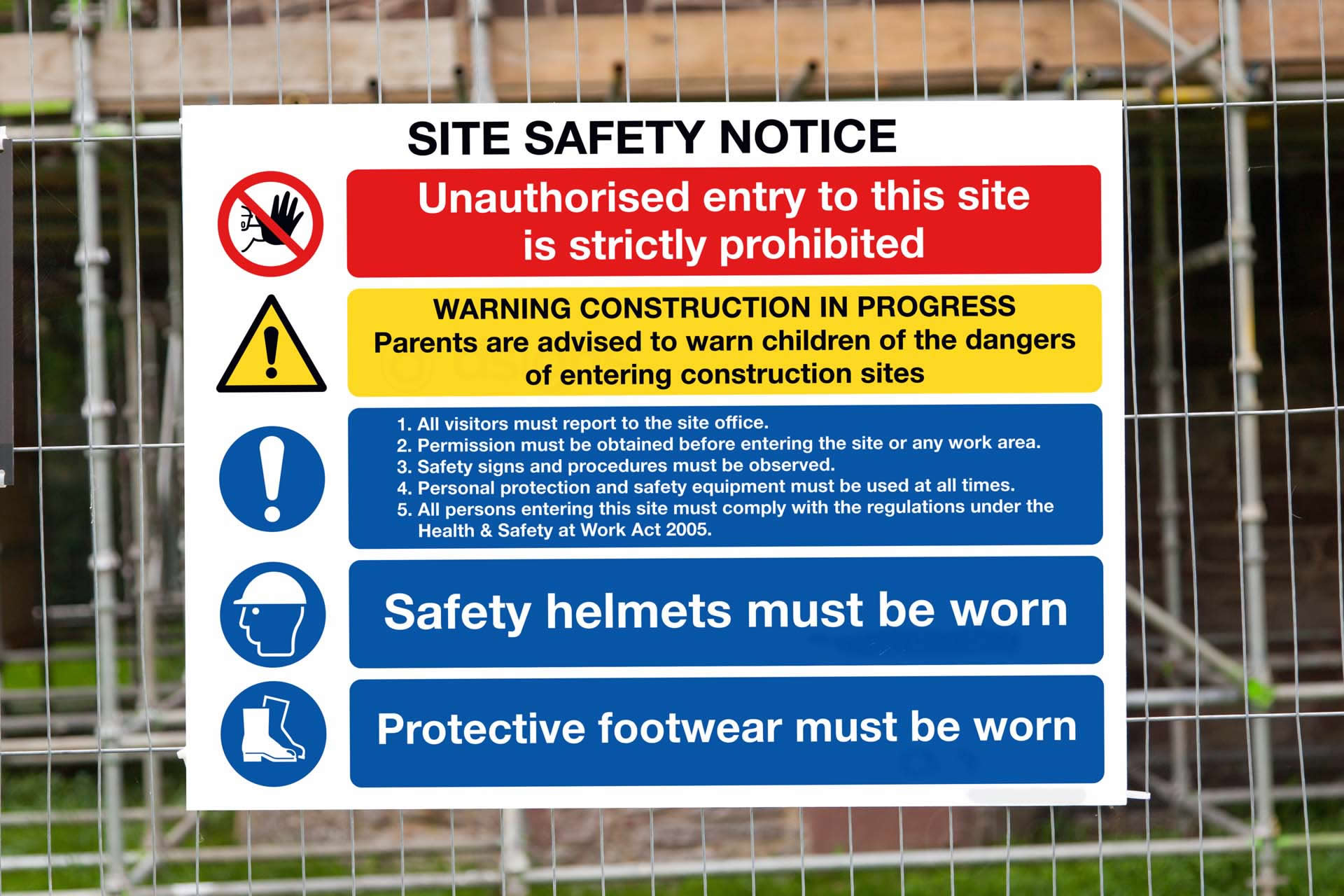 Safety Signs Windsor Textiles Limited